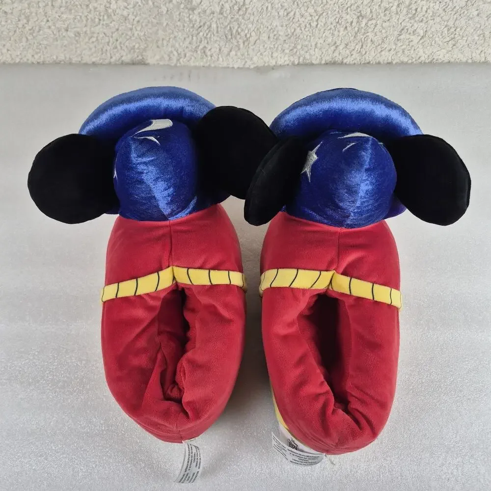 Disney D23 EXPO 2019 HAPPY FEET Sorcerer Mickey Slipper Plush Fantasia - M/L